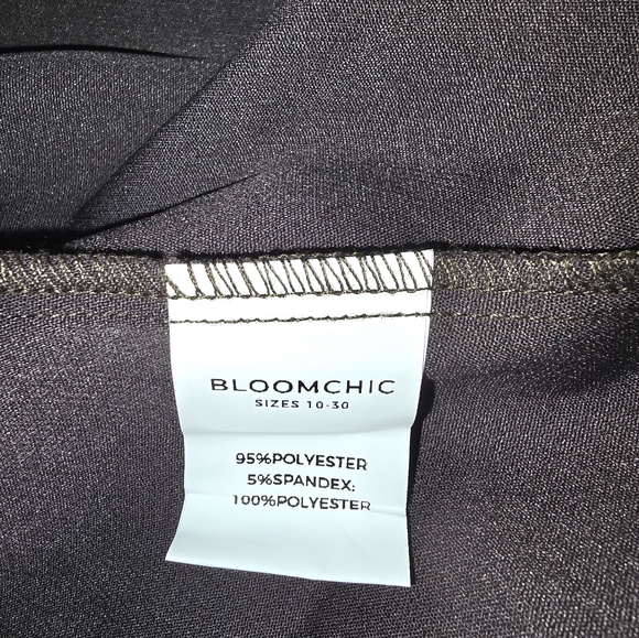 Womens Brown Dress Jacket with Animal Print Accents Boomchic Size 22-24 - Picture 4 of 11